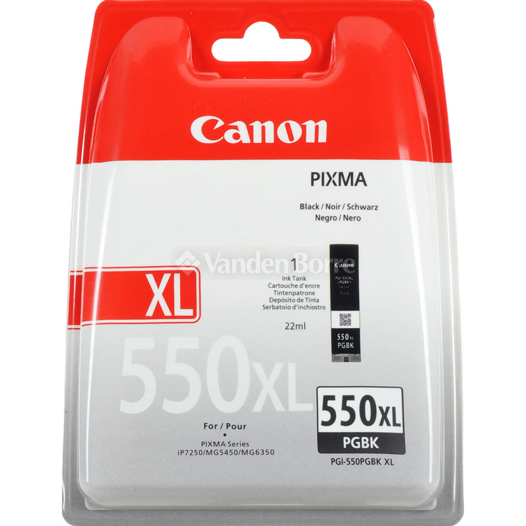 Canon PGI-550XL cartouche jet d'encre noire 22ml