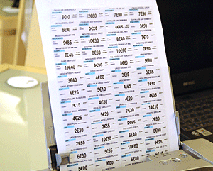 [ETIQUETTES VISIO 24 P] Etiquettes Visio 24 papier : format 45 x 24 mm